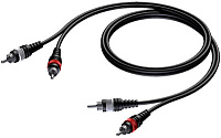 Procab CAB800/20 Стереофонический аудиокабель с разъемами RCA, 20 м