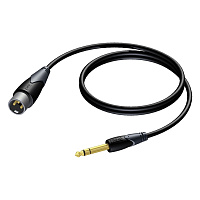 Procab CLA724/5 Аудиокабель XLR "папа" - джек стерео 6.3 мм, длина 5 м