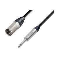 ROXTONE NMXJ230/3 Кабель микрофонный XLR папа - 6.3 мм моно джек, длина 3 метра