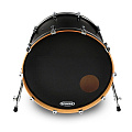 EVANS BD22RB 22" Genera EQ3 Resonant передний пластик для бас барабана, Black с отверстием 5" однослойный черный с демпфирующим кольцом