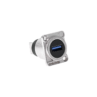 AVCLINK USB3 Разъем проходной, USB 3.0 "мама" тип А - USB 3.0 "мама" тип B, установка на панель, тип D