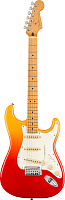 FENDER Player Plus STRAT MN TQS электрогитара, цвет оранжевый, чехол в комплекте