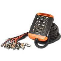 BESPECO XTRA2408L30 Мультикор 30 метров (кабель CVM), 24 входа (XLR F), 8 выходов (XLR M)
