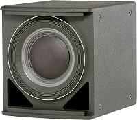 JBL ASB6112 ультракомпактный мощный сабвуфер, бас-рефлекс, 12"  2263H, 8Ом, AES program 2000Вт, 96дБ/1Вт/1м, 35-1000Гц, SPL max 129дБ. 16 встроенных точек подвеса М10, стальная перфорированная сетка с наклеенным изнутри вспененным полимером, покрытие Dura
