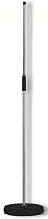 ROXTONE MS014 Chrome прямая микрофонная стойка, чугунное основание с резиновым антивибрационным кольцом, цвет хром, вес 4.5 кг