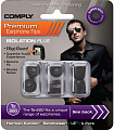COMPLY Tx-500 BLK-S 3pr серия Isolation Plus, 3 пары амбюшур для наушников, размер S маленький, цвет черный, материал - полиуретановая пена и термопластичный эластомер