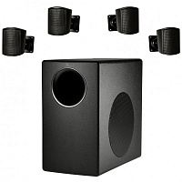 JBL Control 50 PACK BK  система сабвуфер-сателлит с 4-мя сателлитными спикерами, цвет черный