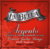 LA BELLA SH ARGENTO (ASPH)  струны для классической гитары, натяжение сильное (суммарное натяжение 36,27 кг), нейлон, обмотка серебро