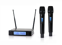 AuraSonics STAGE 202 VOCAL цифровая радиосистема с двумя ручными микрофонами, 660-690 МГц