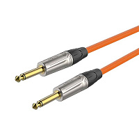 ROXTONE TGJJ100-TOG/1 Кабель инструментальный джек моно 6.3 мм - джек моно 6.3 мм, длина 1 м, цвет оранжевый