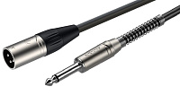 ROXTONE SMXJ250/10 Кабель микрофонный, D:6 мм, 2x0.22 кв.мм, XLR 3P male 6.3 мм mono Jack, длина 10 метров