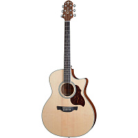 CRAFTER GAE-6/NС + чехол  электроакустическая гитара гранд аудиториум, топ ель, корпус махагони