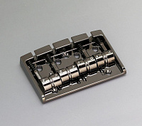 Gotoh 404SJ-4-CK  бридж для 4-струнной бас гитары, стальные седла, цвет черный хром