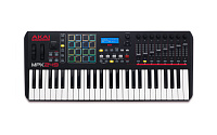 AKAI PRO MPK249 USB миди клавиатура 49 клавиш, 16 пэдов, 8 фейдеров, 8 ручек