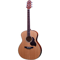 CRAFTER GA-7/NC + Чехол   акустическая гитара гранд аудиториум,  верх цельный кедр, корпус махагони, цвет натуральный, чехол в комплекте