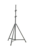 K&M 24640-009-55  стойка на треноге для световых приборов, без перекладины, черная, 1590-4025 мм