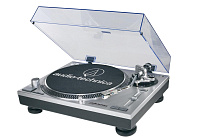 AUDIO-TECHNICA AT-LP120-USBHC SIL  проигрыватель винила с функцией USB-подключения и оцифровки записей на виниле,прямой привод, цвет серебристый