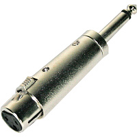 Invotone AD300 переходник XLR мама - 6.3 мм моноджек папа