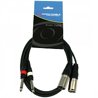 American Dj AC-2XM-2J6M/3 Шнур переходних 2хXLRM - 2 JACK6M, длина 3 метра