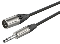 ROXTONE DMXJ260/1 Кабель микрофонный, XLR папа - 6.3 мм джек стерео, длина 1 метр