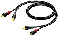 Procab CLA800/3 Стереофонический аудиокабель с разъемами RCA, 3 м