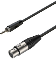 ROXTONE RACC420/1,5 Аудиокабель, D:4 мм, 2x0.14 кв.мм, экранирование 95%, 3.5 мм Stereo Jack  3P XLR (F), длина 1.5 метра