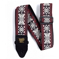ERNIE BALL 4669  гитарный ремень Jacquard с рисунком Blackjack Red