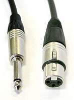 AVCLINK CABLE-954/10-Black Кабель аудио JACK моно - XLR мама, длина 10 метров