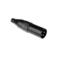 Amphenol AC3MB  Разъем XLR кабельный "папа" (штекер), 3 контакта, цвет черный