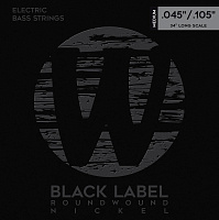 Warwick 41200 M4  струны для бас-гитары, Black Label, 45-105, никель
