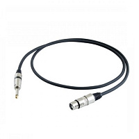 PROEL STAGE290LU1 Кабель моно джек 6.3 мм -  XLR-"мама", длина 1 метр