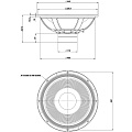 EighteenSound 21NLW9001/8  21" динамик, неодим, 8 Ом, 1800 Вт AES, 96 дБ, 24-1500 Гц