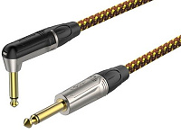 ROXTONE TGJJ310-11/3 Кабель инструментальный, цвет желто-коричневый, GC050, диаметр 6.5 мм, разъемы 2 x 6.3 mono Jack, длина 3 метра