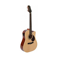 Greg Bennett D2CE  Электроакустическая гитара, dreadnought cutaway, ель, активный EQ, ключ