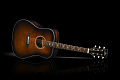 KEPMA F1-D Cherry Sunburst акустическая гитара, цвет вишневый санберст, в комплекте чехол