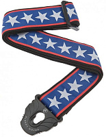 PLANET WAVES 50PLA10 гитарный ремень, 50мм. крепление Planet Lock, stars/stripes