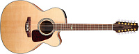 TAKAMINE G70 SERIES GJ72CE-12NAT 12-струнная электроакустическая гитара типа Jumbo, цвет натуральный