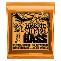 Ernie Ball 2833 струны для бас-гитары Nickel Wound Bass Hybrid Slinky (45-65-85-105)