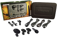 SHURE PGADRUMKIT6  набор микрофонов для ударных, включает 1 PGA52, 2 PGA56s, 1 PGA 57 и 2 PGA81s