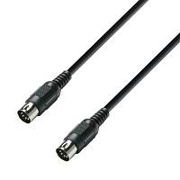 Adam Hall K3 MIDI 0150 BLK  MIDI-кабель, длина 1.5 метра, цвет черный