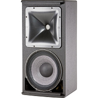 JBL AM7212/00-WH 2-полосная биамп/пассив инсталляционная АС, трапеция 15°. НЧ 12" (2262H) + ВЧ 1,5" ( 2432H ). RMS AES: НЧ 1000Вт, ВЧ 100Вт. 8Ом, 36-20000Гц, SPL max: 129дБ. Вращаемый ВЧ волновод 100°х100°, 15 точек подвеса M10, 711x369x458мм, 23,1кг. К