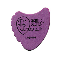 D'Andrea RD390 1.14XH  Медиатор гитарный, материал делрин, толщина 1.14 мм, очень жёсткий, серия Formula Delrex Non Standard, форма гребешок, упаковка 72 шт.