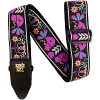 ERNIE BALL 5331  гитарный ремень Jacquard с рисунком Purple Bird Lupin