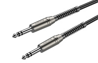 ROXTONE DMJJ200/3 Инструментальный кабель, 6.3 мм стерео джек - 6.3 мм стерео джек, длина 3 метра