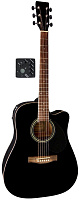 VGS D10 CE Dreadnought Cutaway Black гитара электроакустическая с вырезом, цвет черный