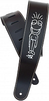 PLANET WAVES 25LS-JS1 Frog Man Кожаный гитарный ремень, именная серия J.Satriani