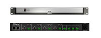 DSPPA DT4000 Аудиоматрица DANTE. Вход - 4 (микрофонный/линейный), выход - 4 (линейный). Фантомное питание 48 В. Питание 220 В. Размеры 482х44х306 мм. Установка в стойку 19"