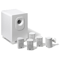 JBL Control 50 PACK-WH система сабвуфер-сателлит с 4-мя сателлитными спикерами, цвет белый