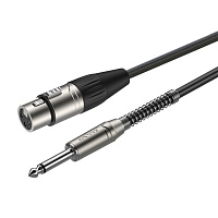 ROXTONE SMXJ210/5 Кабель микрофонный, D 6 мм, XLR (3P-F/(RX3FP-NT)  6.3 мм JACK male (RJ2PP-NT), длина 5 метров