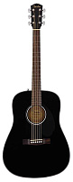 FENDER CD-60S Black WN акустическая гитара, цвет черный